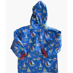 Stephen Joseph Boys Size 4-5  Rain coat sailboats ships lighthouses New without
